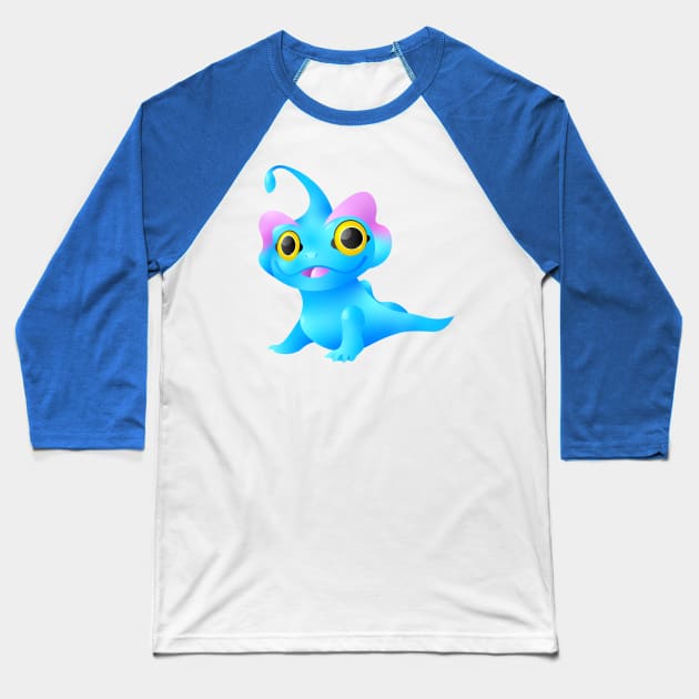 Blue - The Sea Beast Baseball T-Shirt by spookpuke